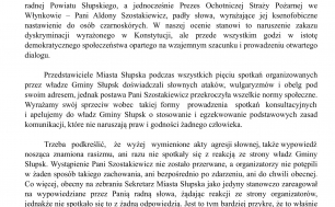 Treść oświadczenie dostępna w artykule poniżej - na zdjęciu widzimy oświadczenie